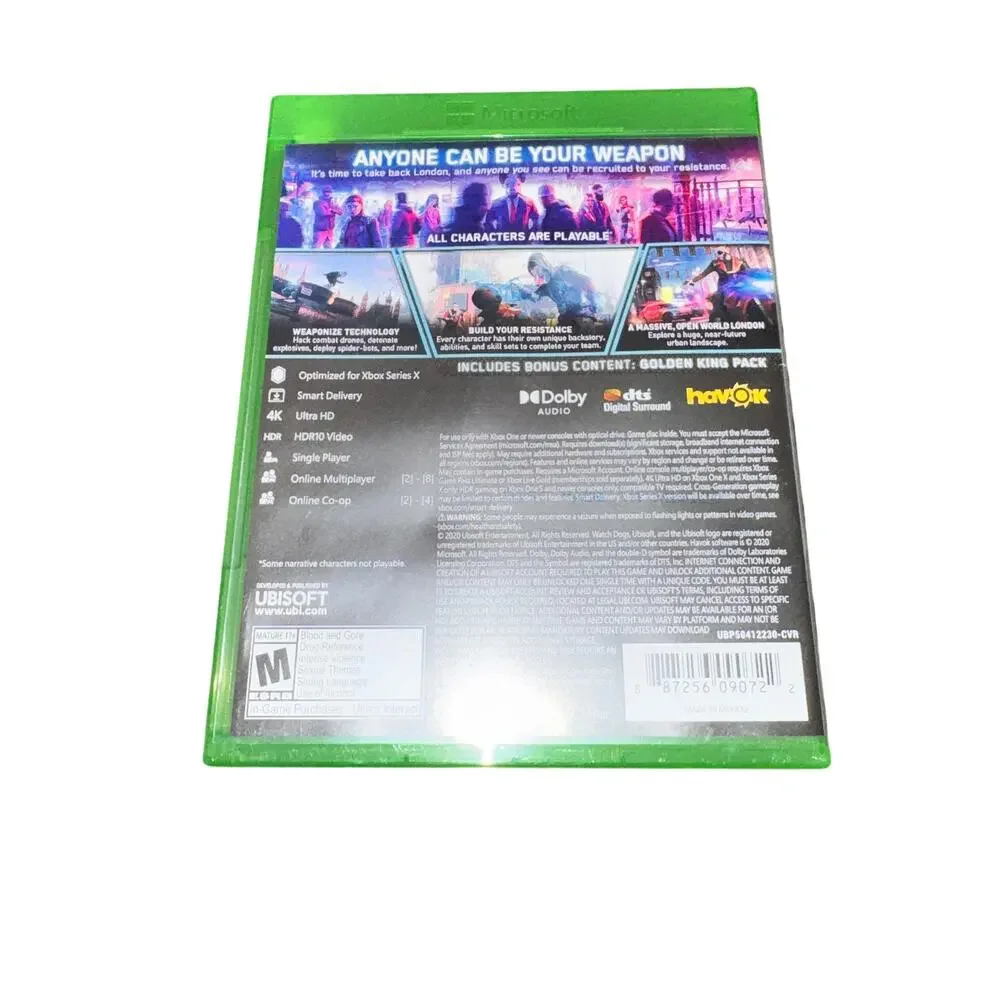 Watch Dogs Legion Xbox One Series X Microsoft 2020 Tested Works